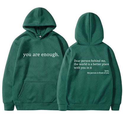 Casual Graphic Print Pullover Hoodie Women
