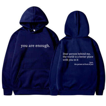 Casual Graphic Print Pullover Hoodie Women