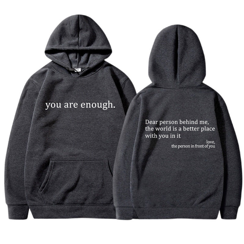 Casual Graphic Print Pullover Hoodie Women