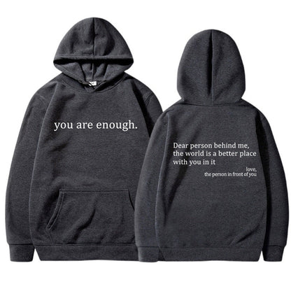 Casual Graphic Print Pullover Hoodie Women