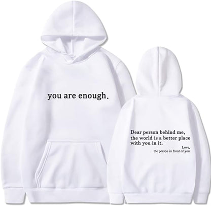 Casual Graphic Print Pullover Hoodie Women