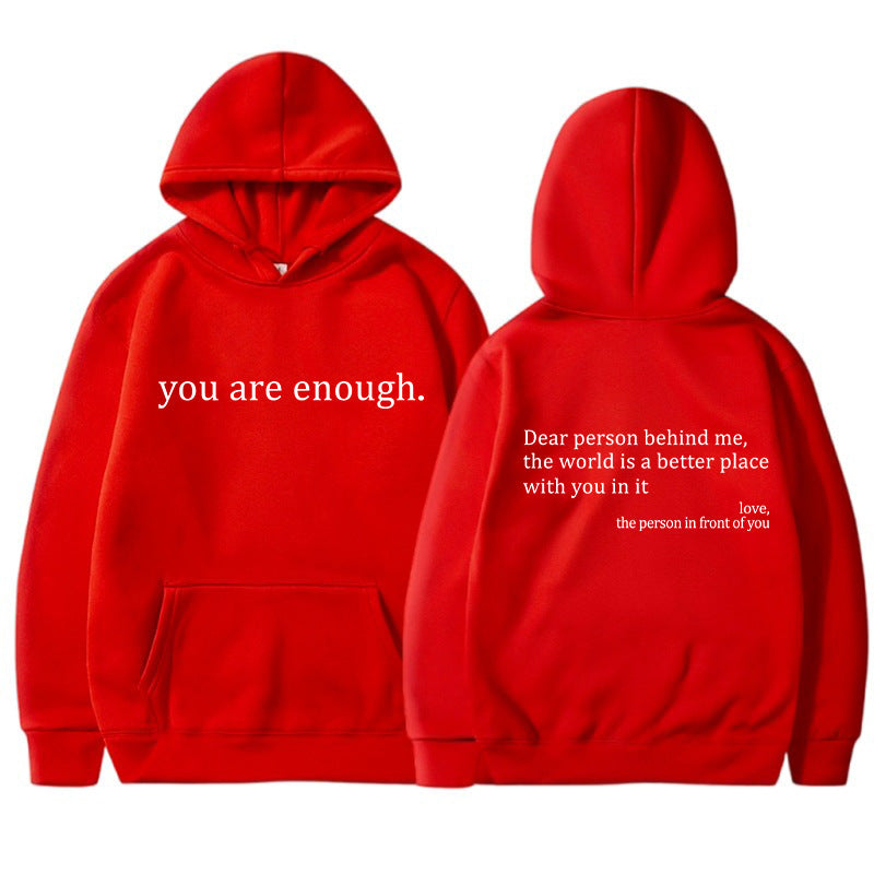 Casual Graphic Print Pullover Hoodie Women