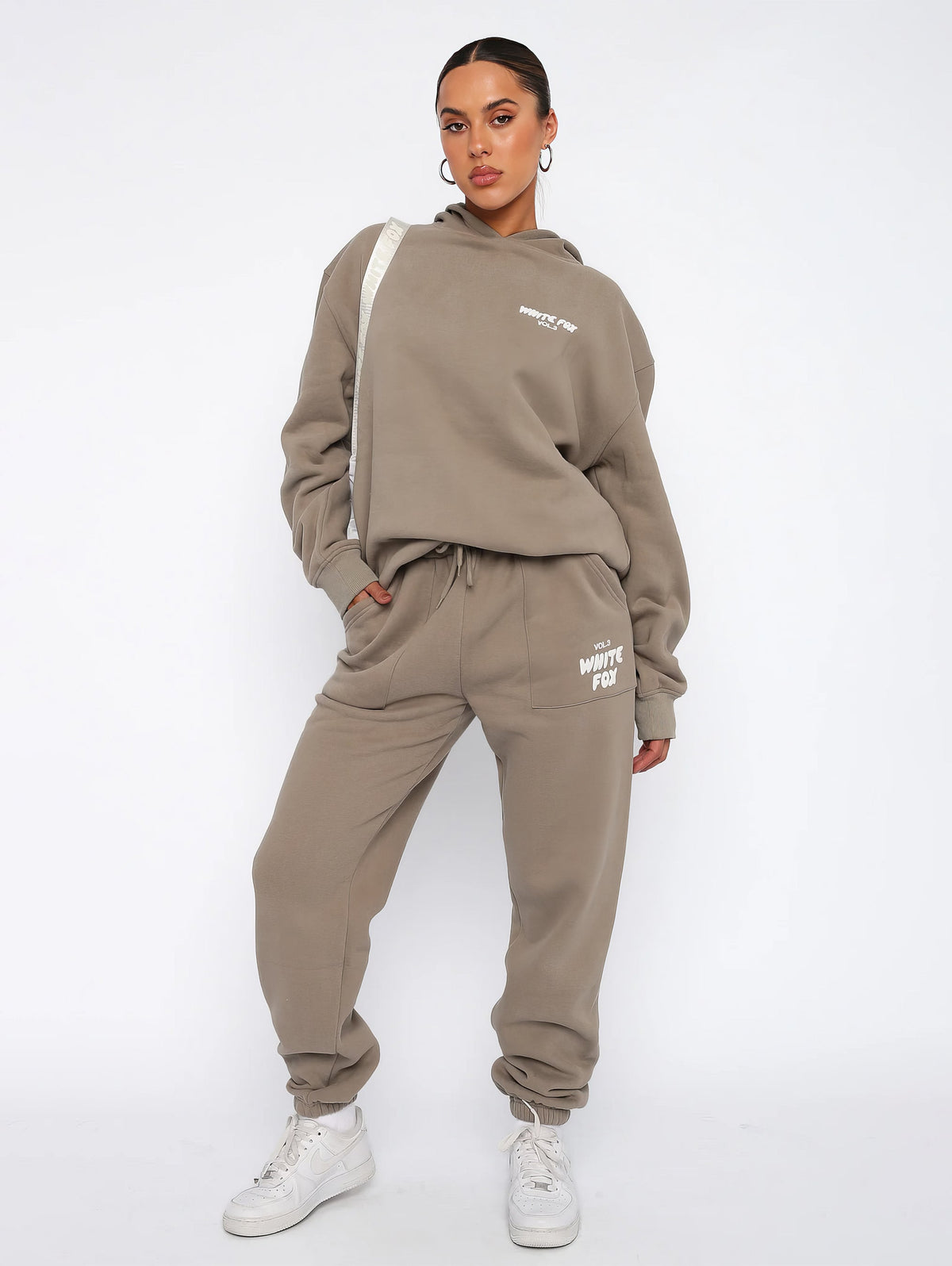 Sporty Zip-Up Tracksuit Activewear Set Women