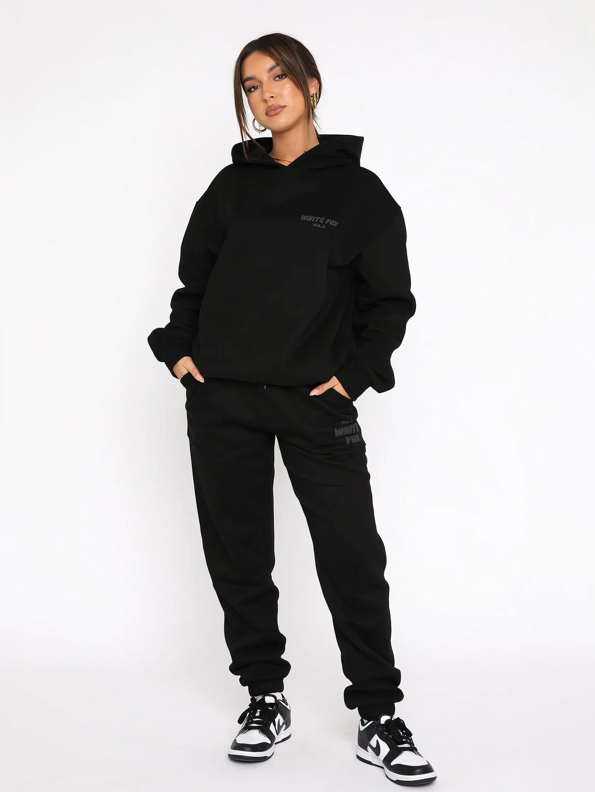 Sporty Zip-Up Tracksuit Activewear Set Women