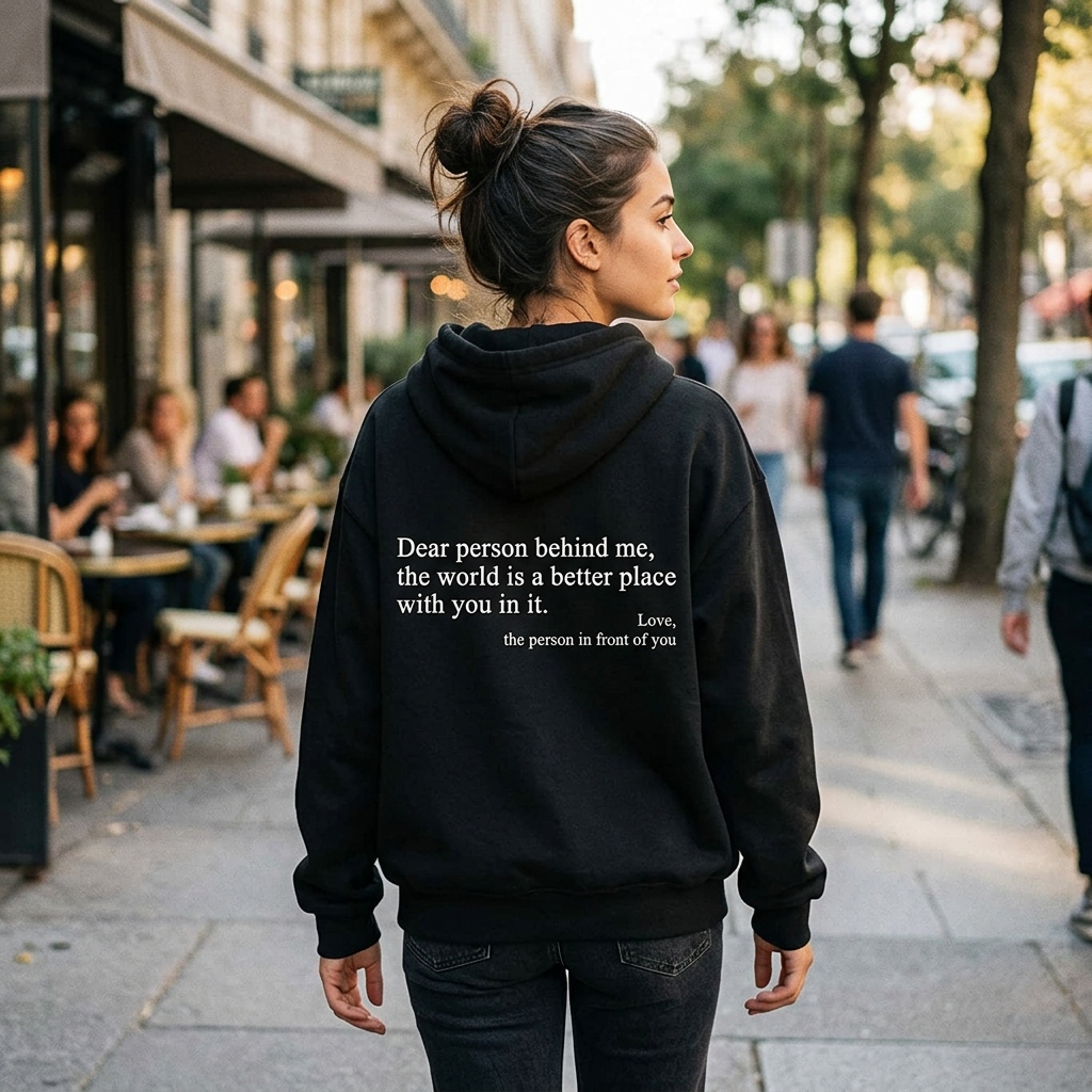 Kapuzenpullover Message-Print lifestyle